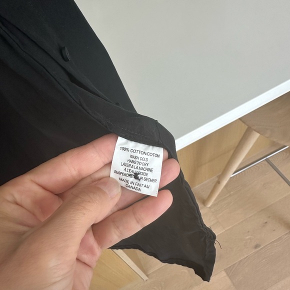 Oxford Victoria Black 100% cotton button sown dress shirt size S 🇨🇦 - Picture 5 of 5